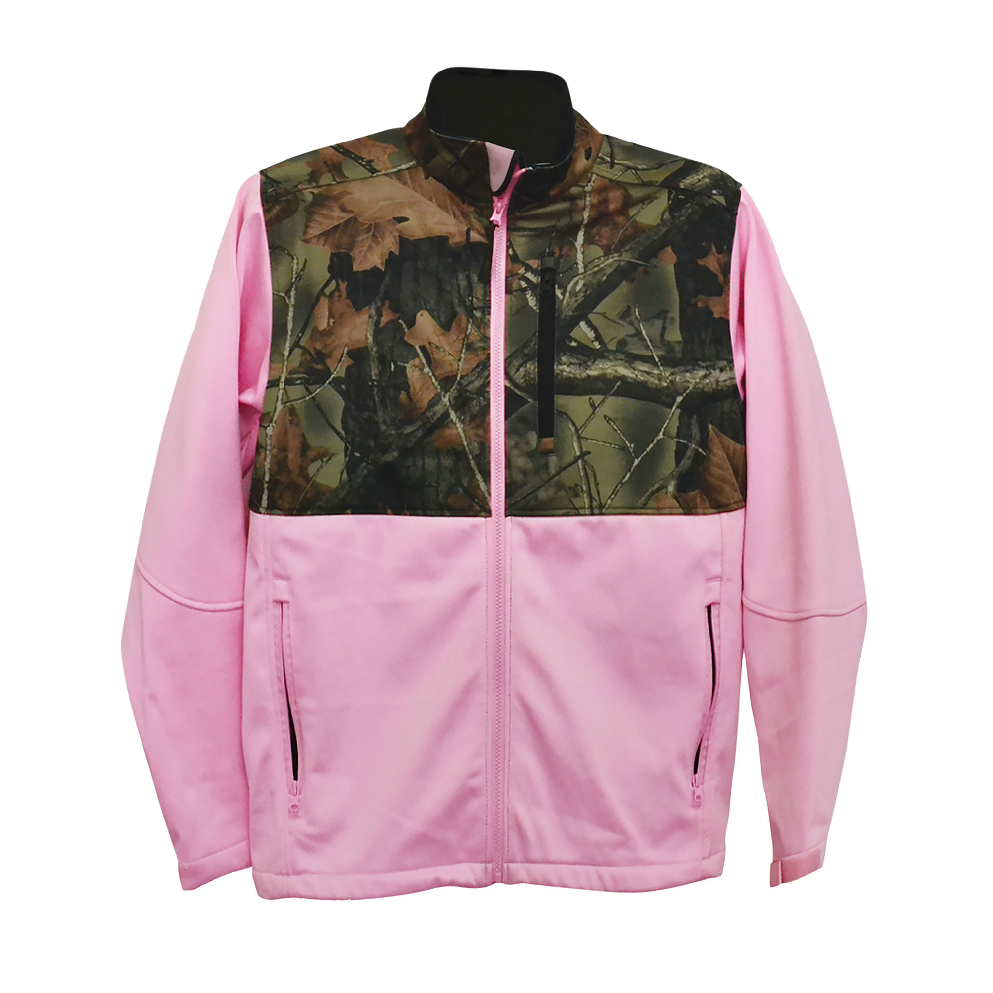 pink camo fleece jacket